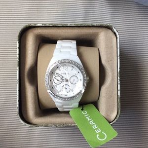 Fossil white women’s watch